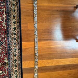 W. Kleinberg Elegant Brown and Tan genuine Python Belt. Size XL